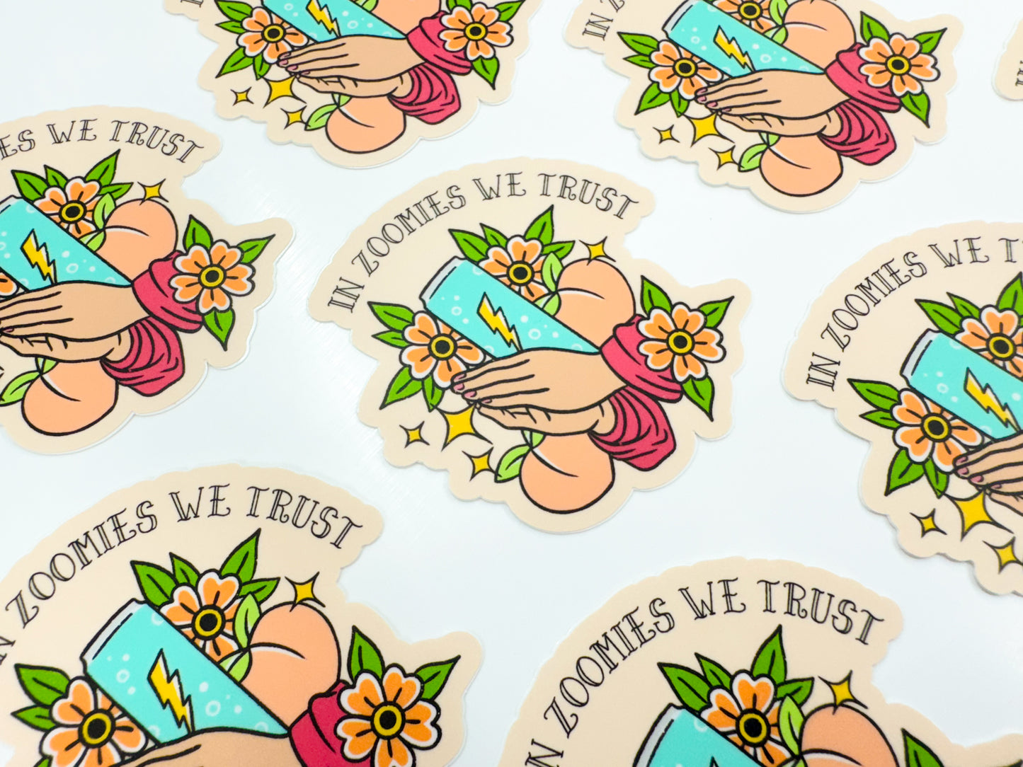 In Zoomies We Trust Sticker