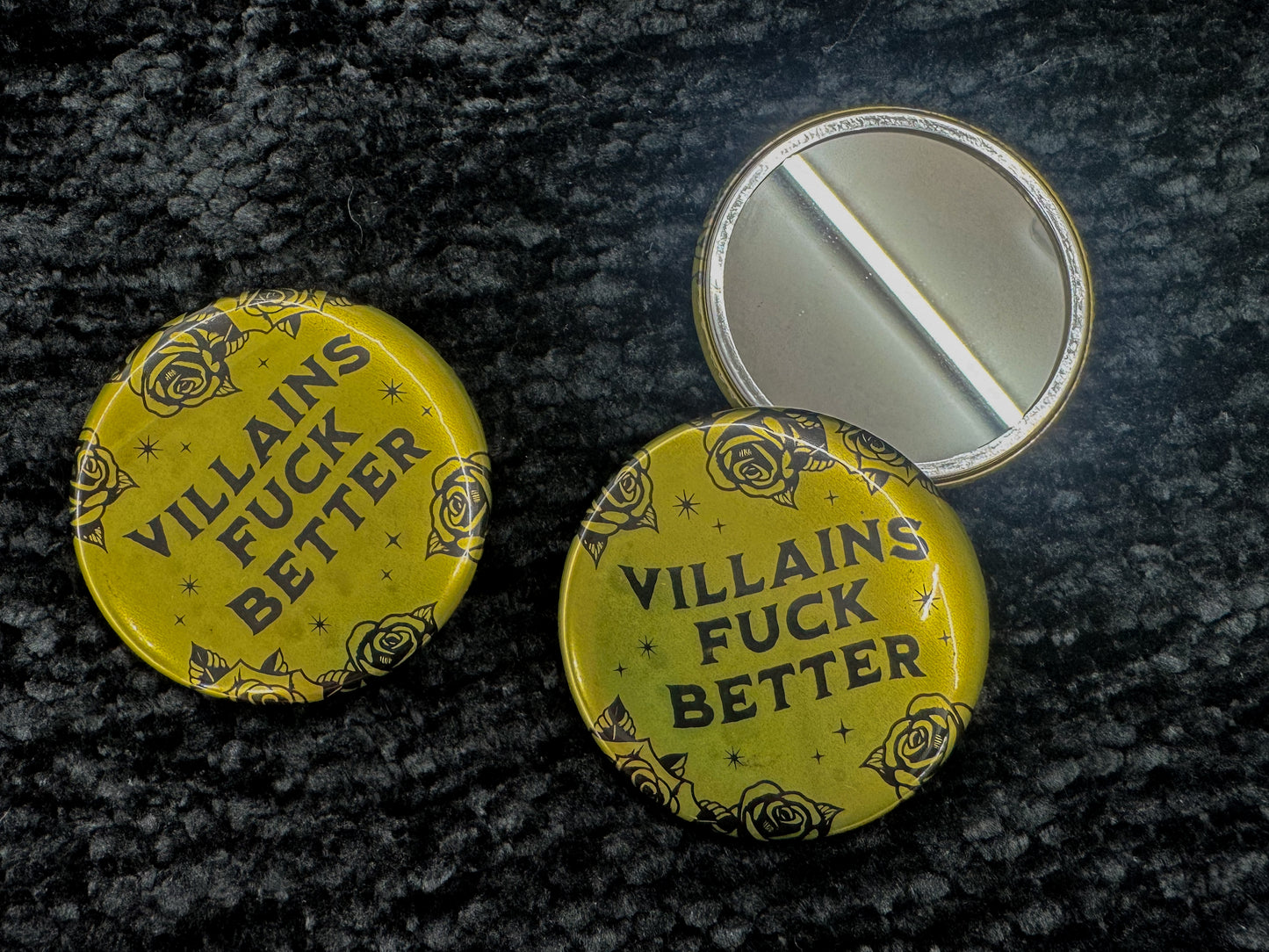 Villains Fuck Better Pocket Mirror