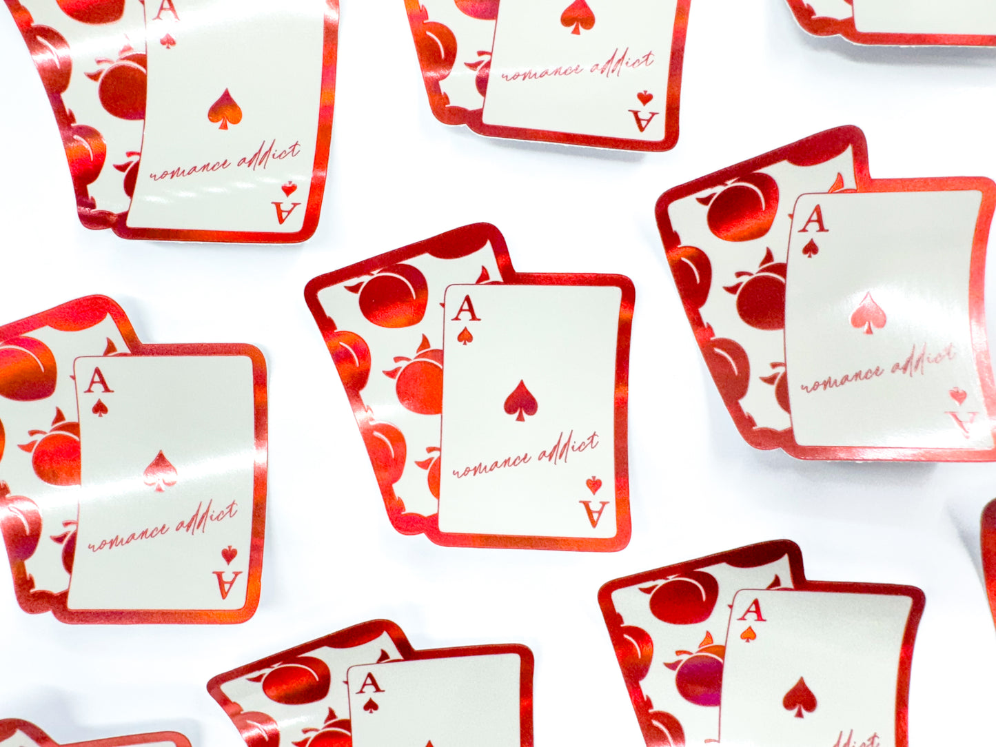 Romance Addict Playing Cards Sticker