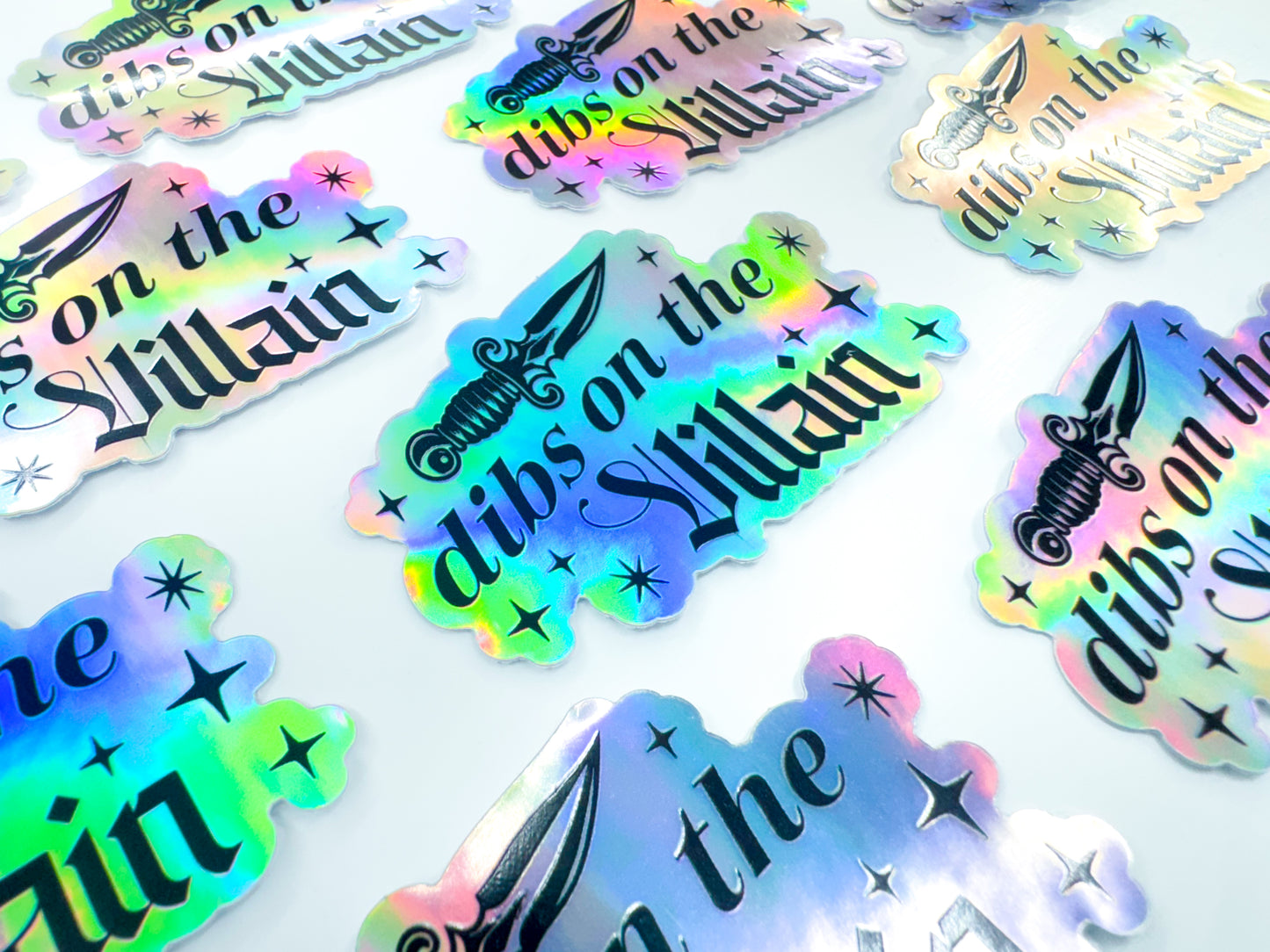 Dibs On The Villain Holographic Sticker