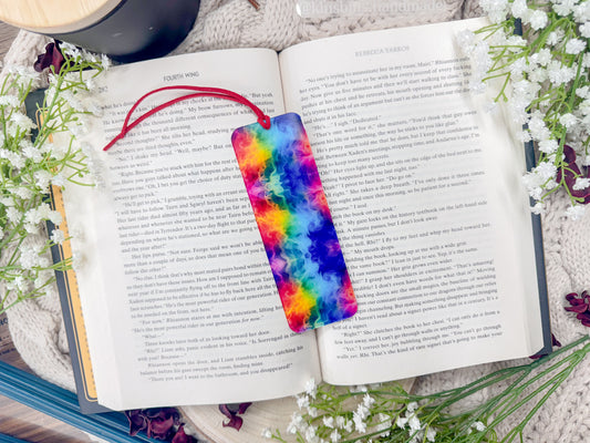 Bright Rainbow Acrylic Bookmark