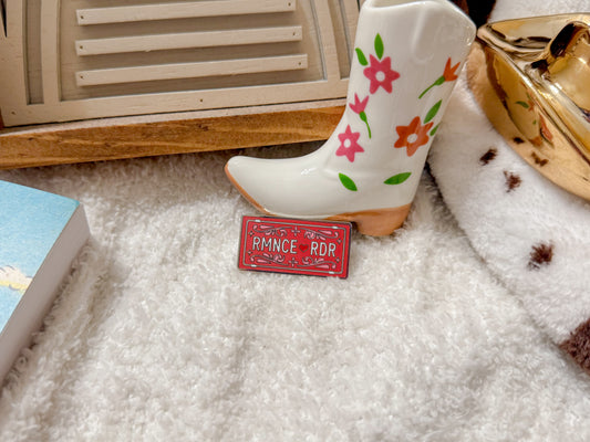 Romance Reader Enamel Pin