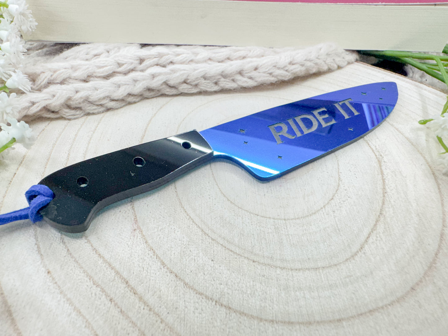 Ride It - Emerald Prism Knife Bookmark