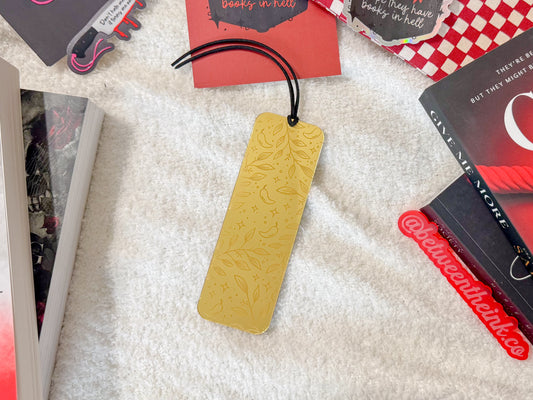 Pepper Garden Gold Mirror Bookmark