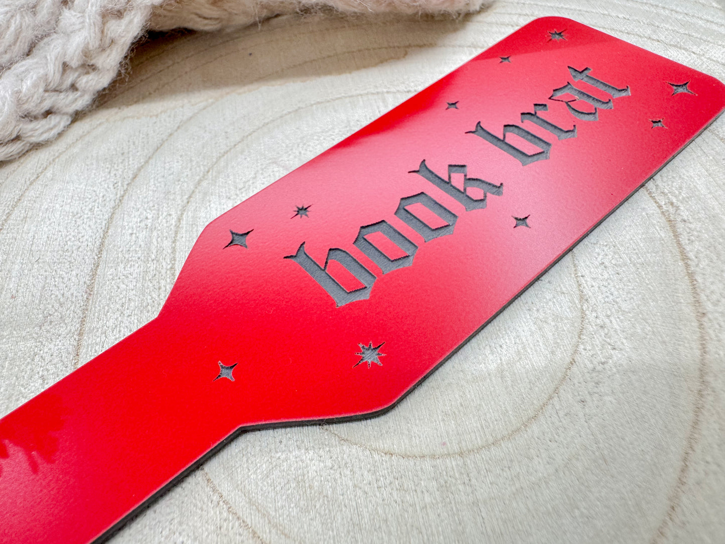 Book Brat - Red Paddle Bookmark