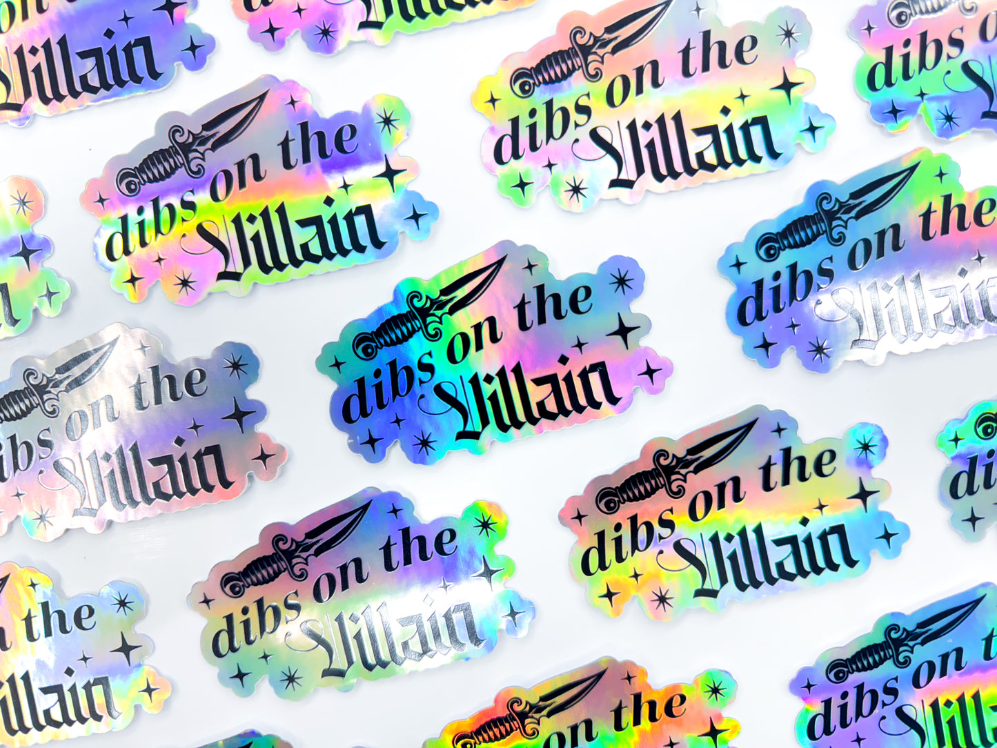 Dibs On The Villain Holographic Sticker