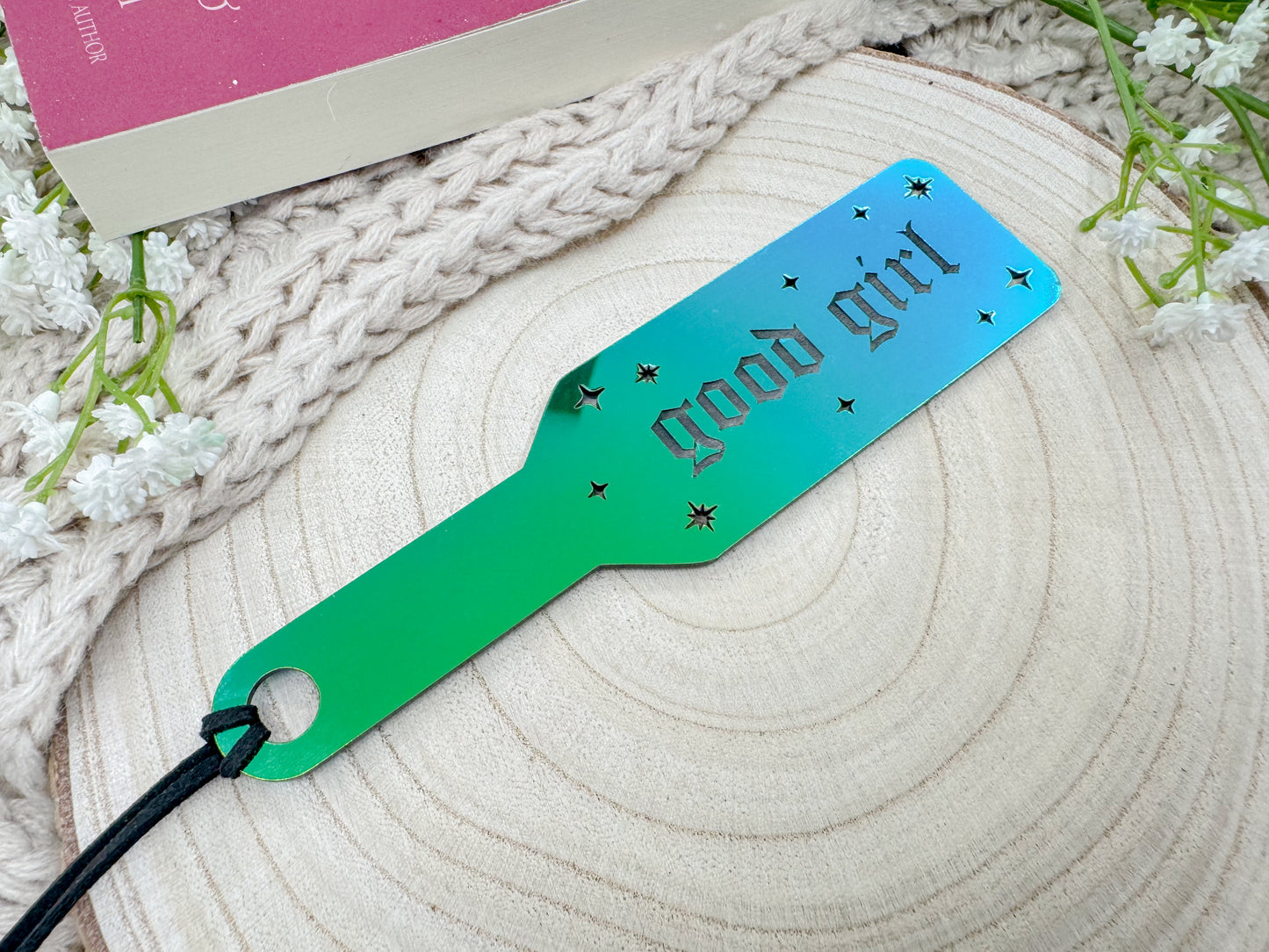 Good Girl - Emerald Prism Acrylic Paddle Bookmark