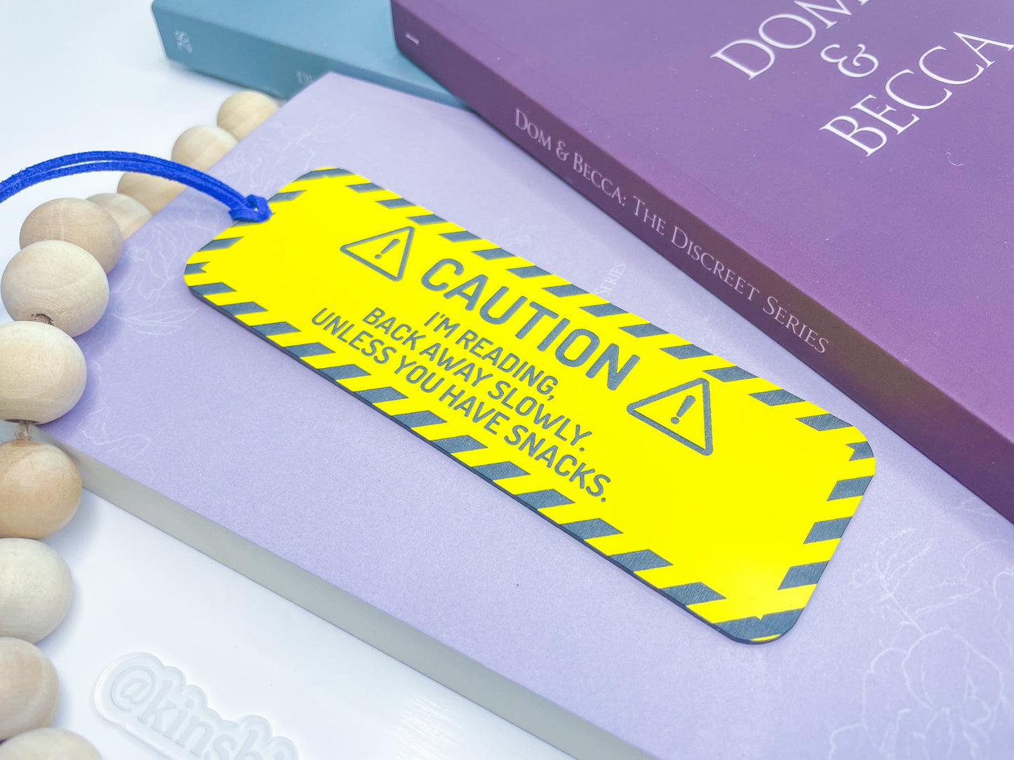 Caution I’m Reading - Yellow/Black Bookmark