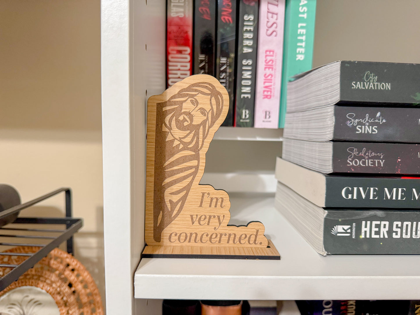 Jesus Is Concerned - Wood Shelf Sign