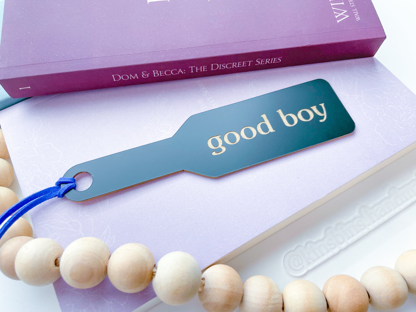 Good Boy - Matte Black/Gold Paddle Bookmark