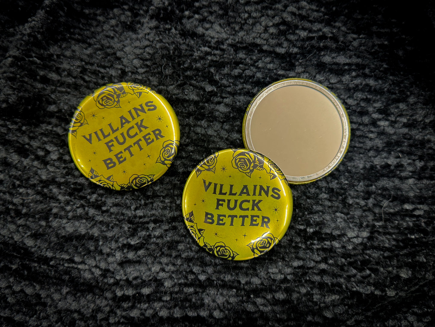 Villains Fuck Better Pocket Mirror