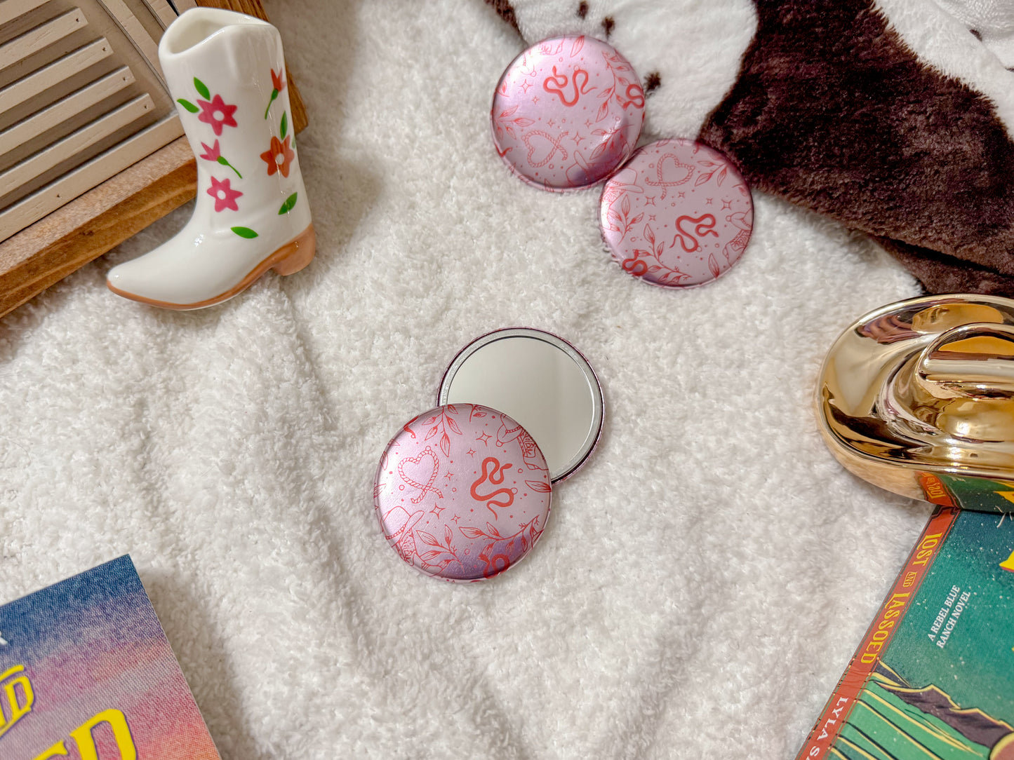 Wild West Pocket Mirror