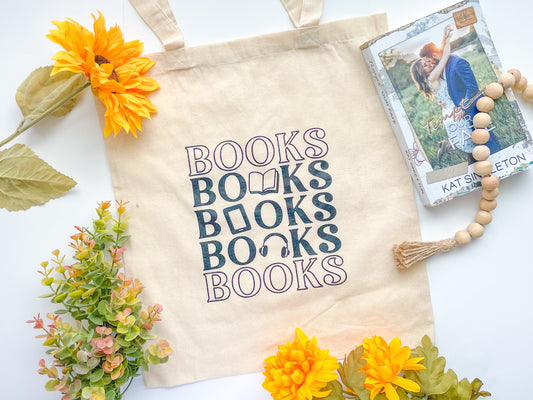 Books Books Books Tote Bag