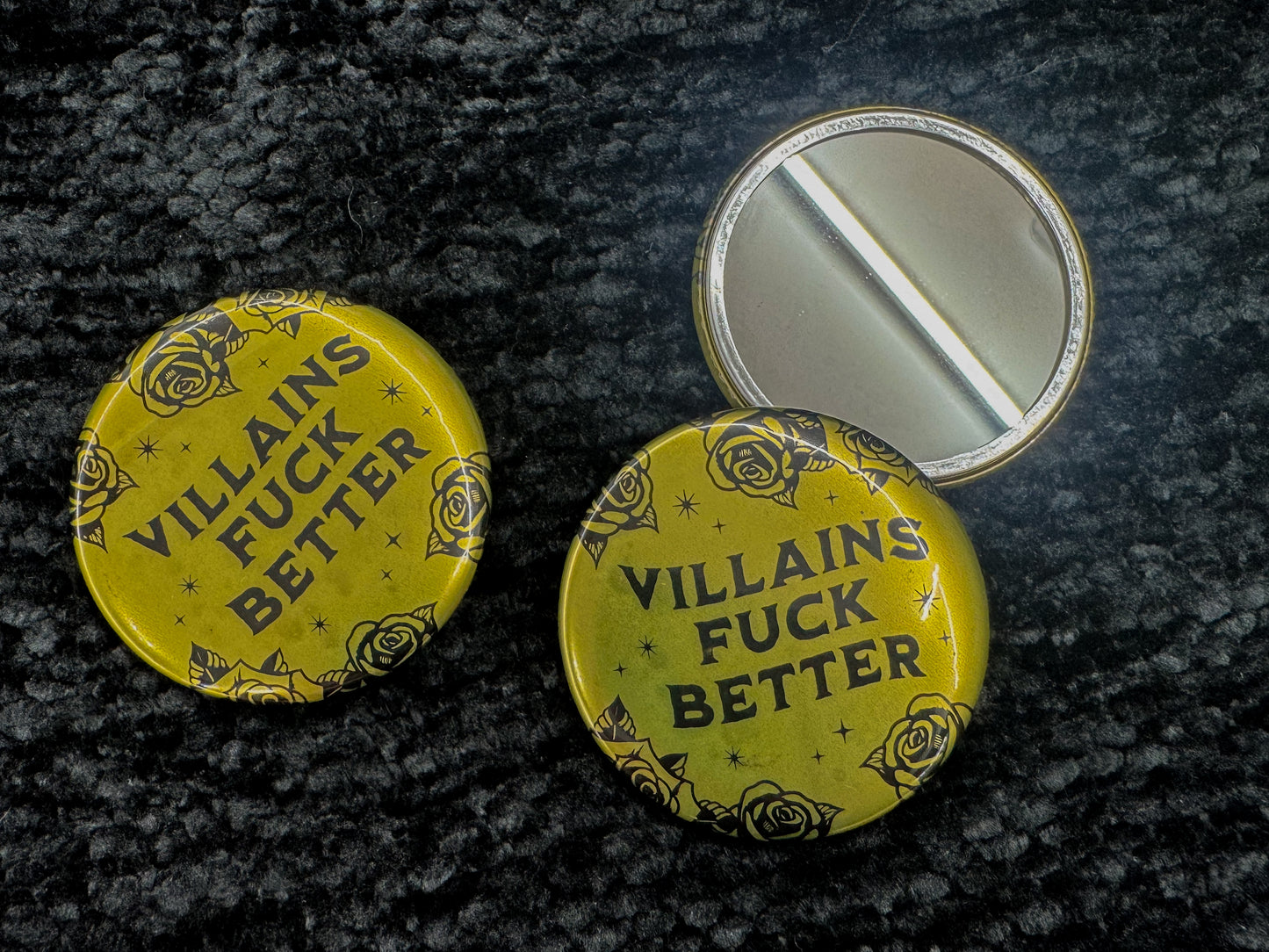 Villains Fuck Better Pocket Mirror