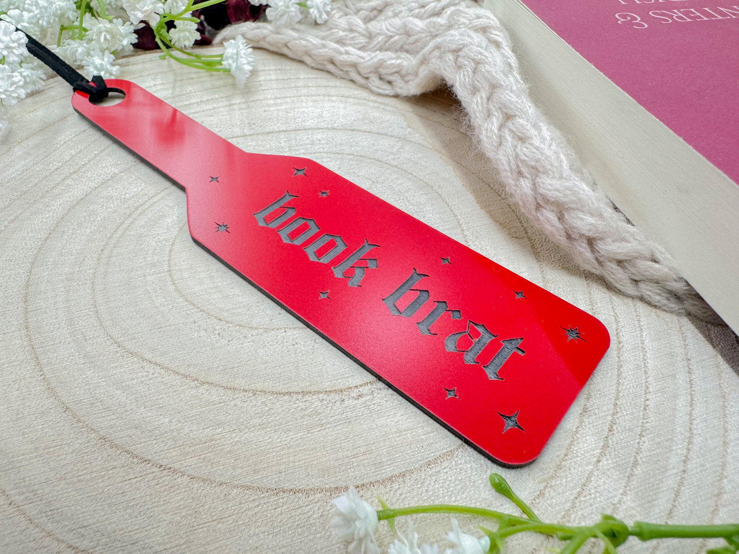 Book Brat - Red Paddle Bookmark