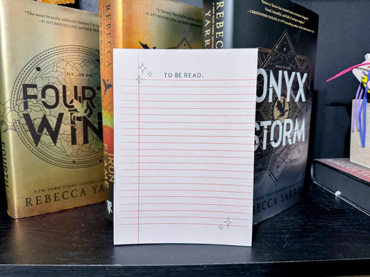 To Be Read (TBR) - 5x7 Notepad