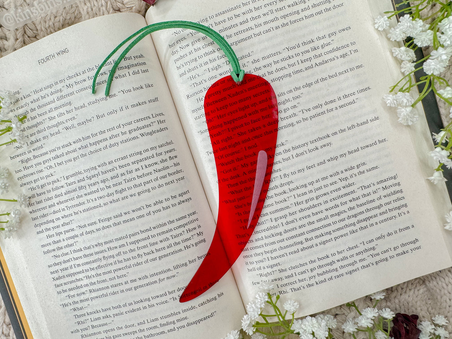 Spicy Pepper - Red Acrylic Bookmark