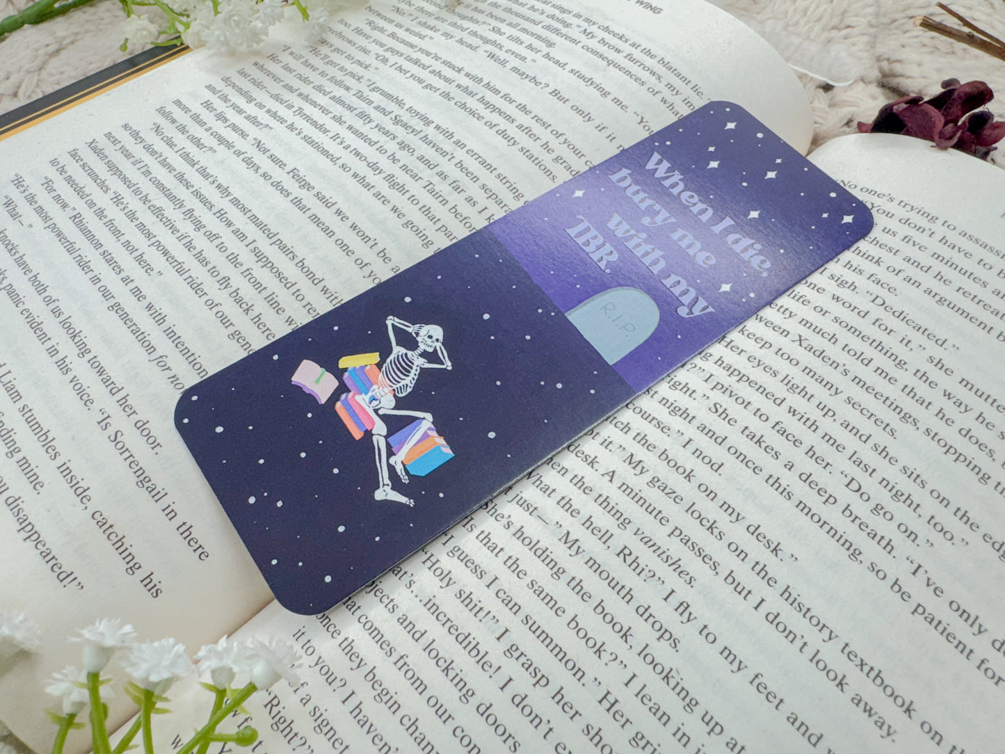 Bury Me With My TBR - Paper Bookmark