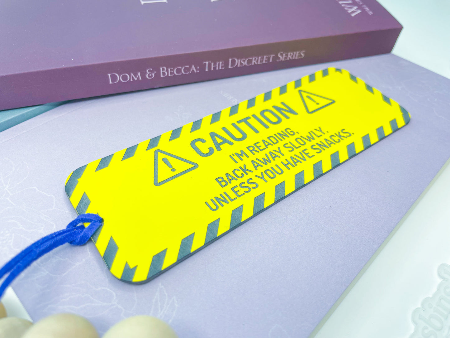 Caution I’m Reading - Yellow/Black Bookmark