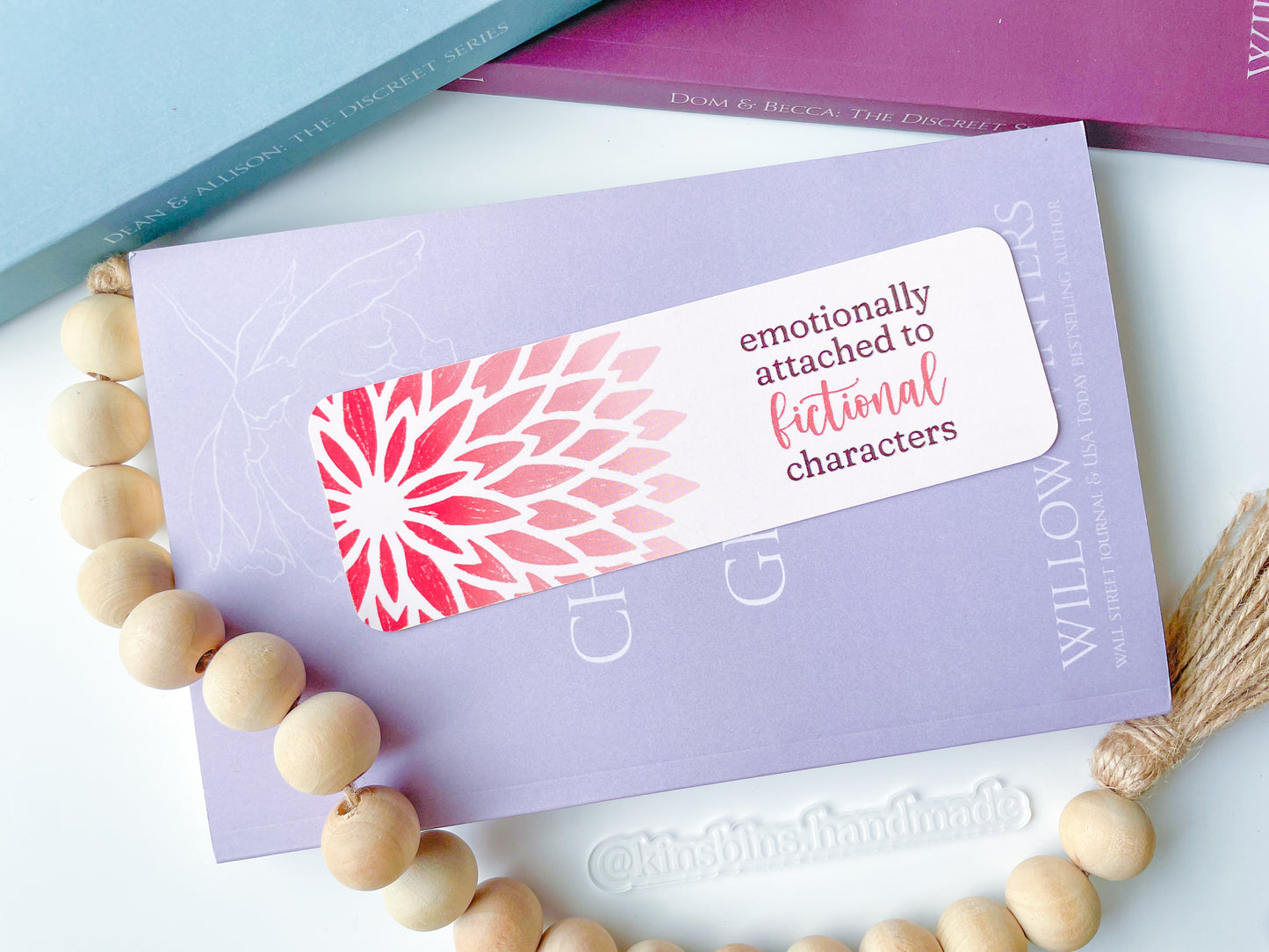 Emotionally Attached To Fictional Characters - Paper Bookmark