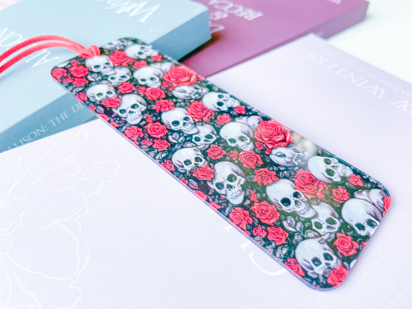 Skulls & Roses Bookmark