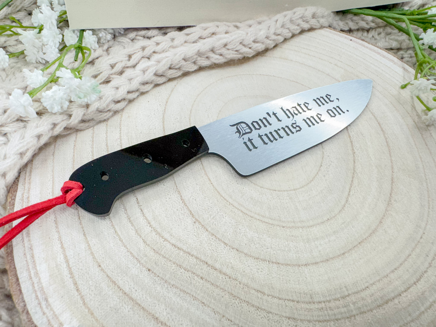 Don’t Hate Me It, Turns Me On - Silver Knife Bookmark