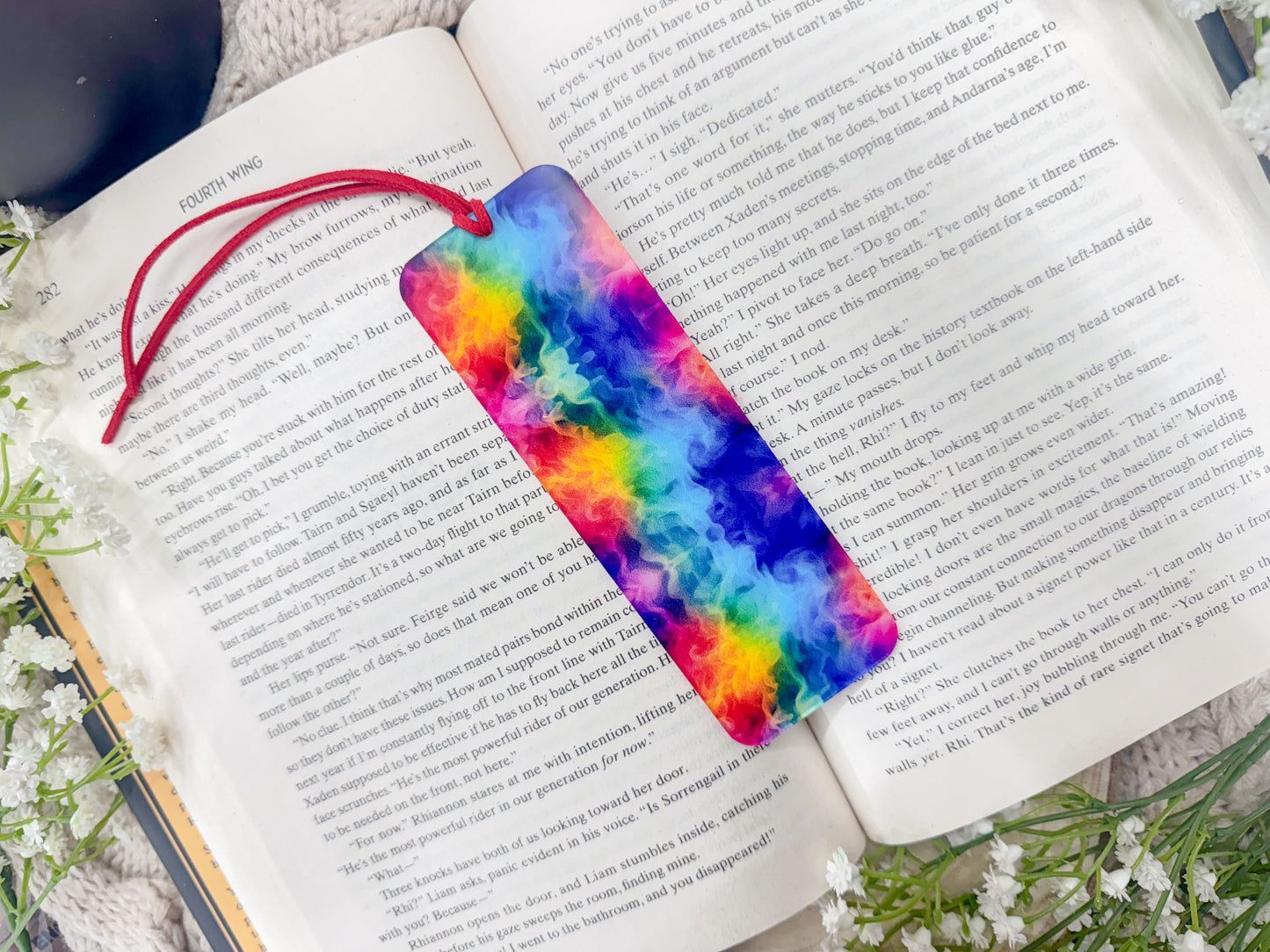 Bright Rainbow Acrylic Bookmark