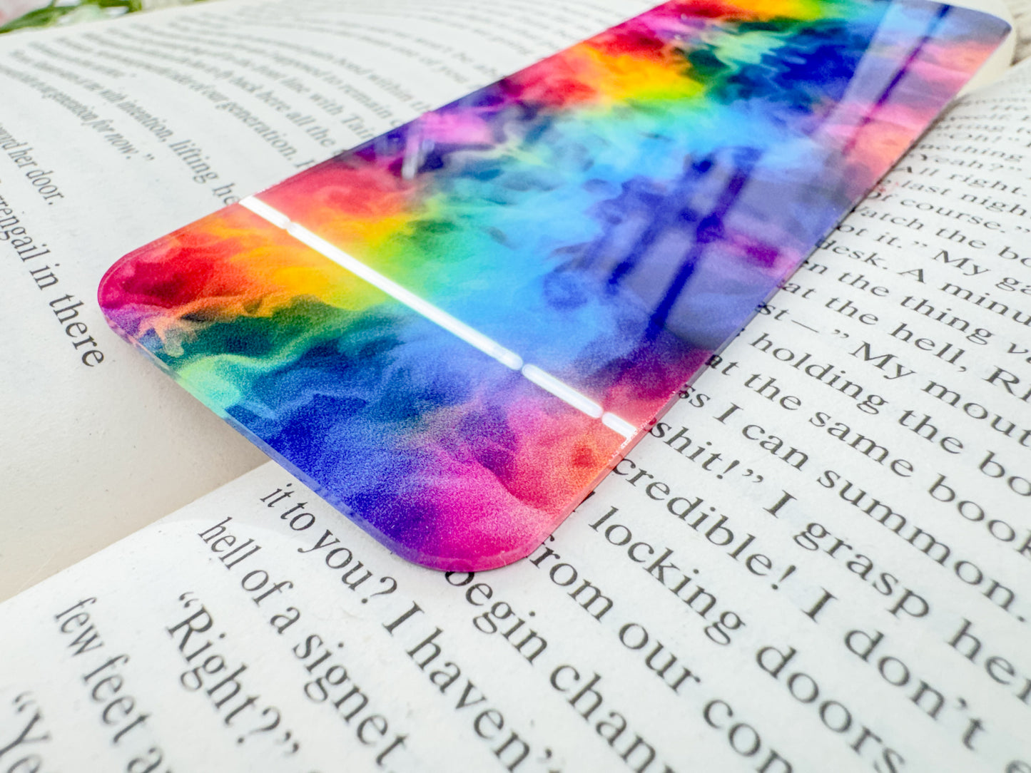 Bright Rainbow Acrylic Bookmark