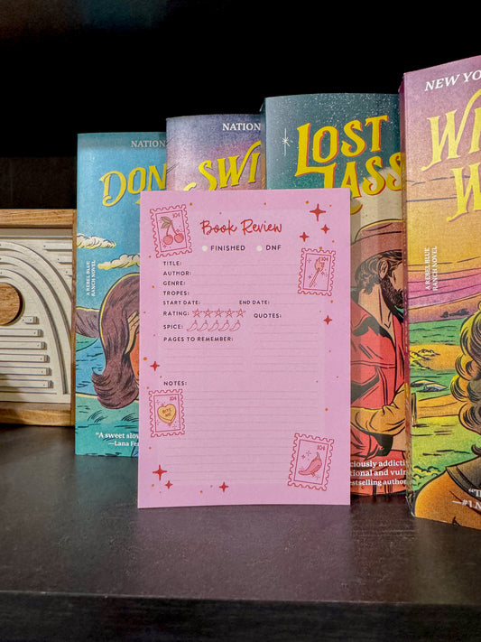 Stamps - 4x6 Book Review Notepad
