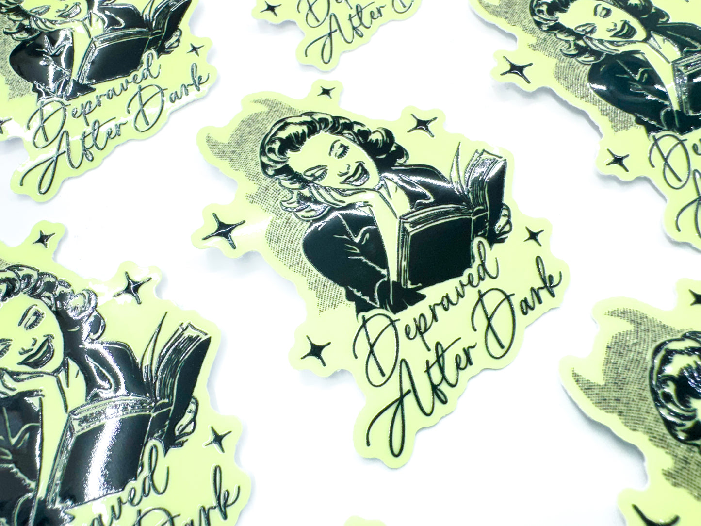 Depraved After Dark - Glow in the Dark Sticker