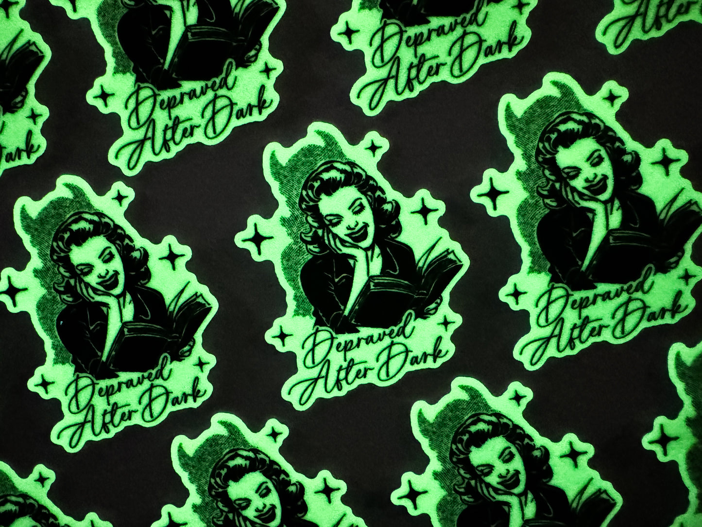 Depraved After Dark - Glow in the Dark Sticker