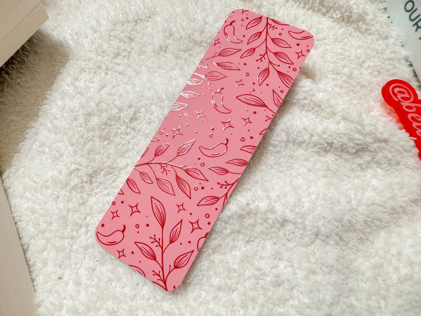 Pepper Garden - Embossed Soft Touch Paper Bookmark