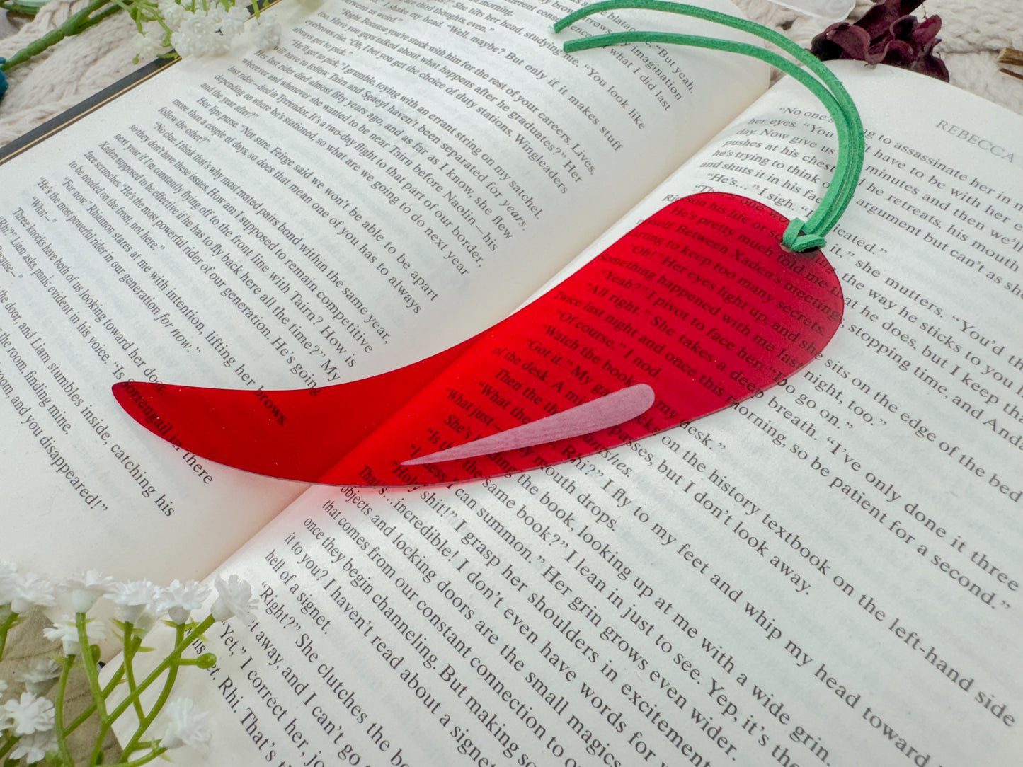 Spicy Pepper - Red Acrylic Bookmark