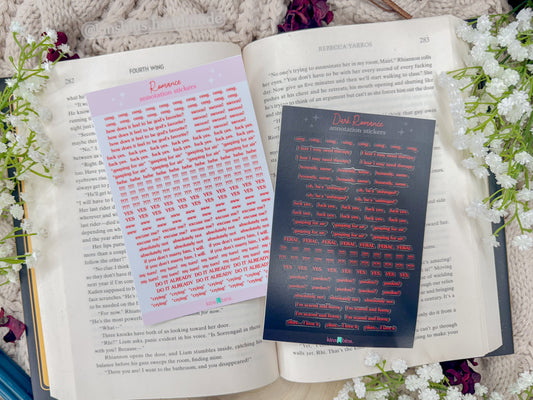 Romance/Dark Romance Annotation Sticker Sheet