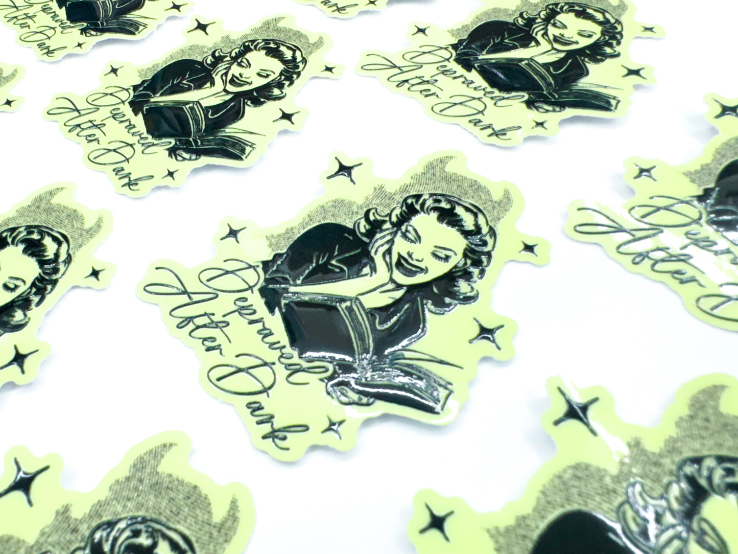 Depraved After Dark - Glow in the Dark Sticker