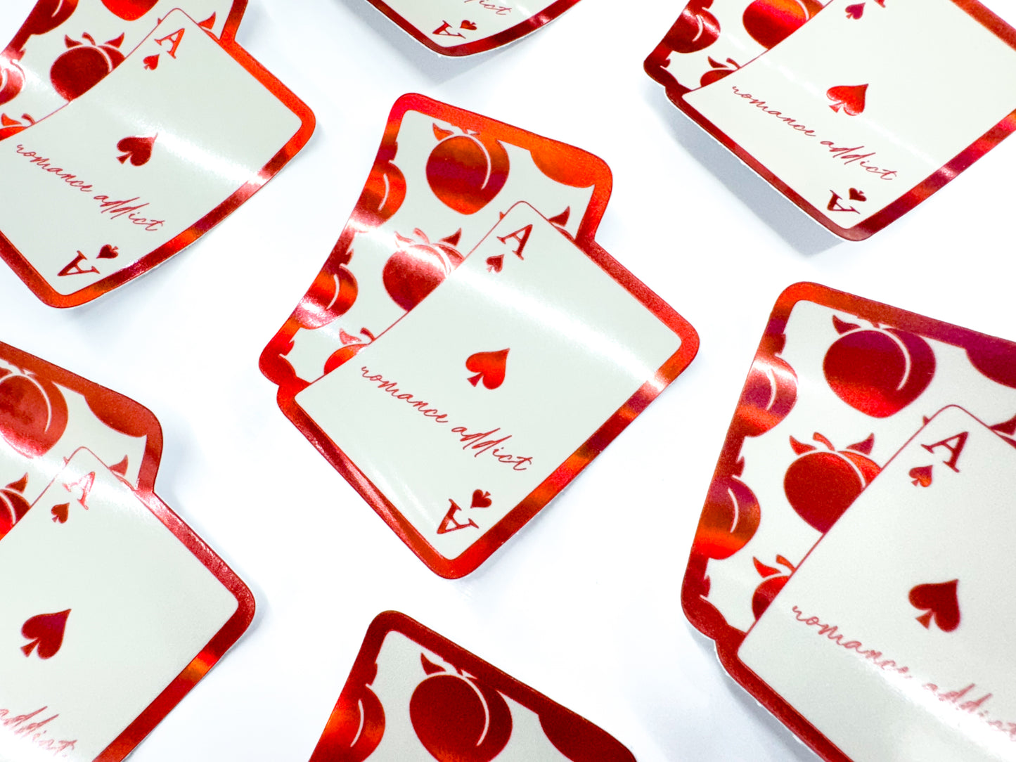 Romance Addict Playing Cards Sticker