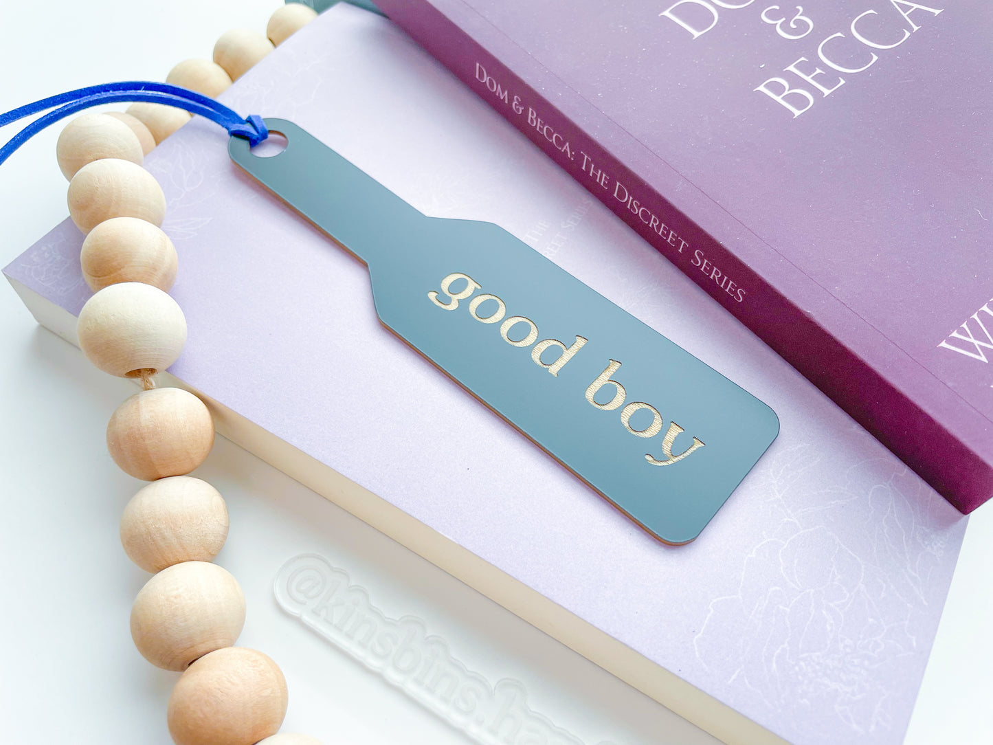 Good Boy - Matte Black/Gold Paddle Bookmark