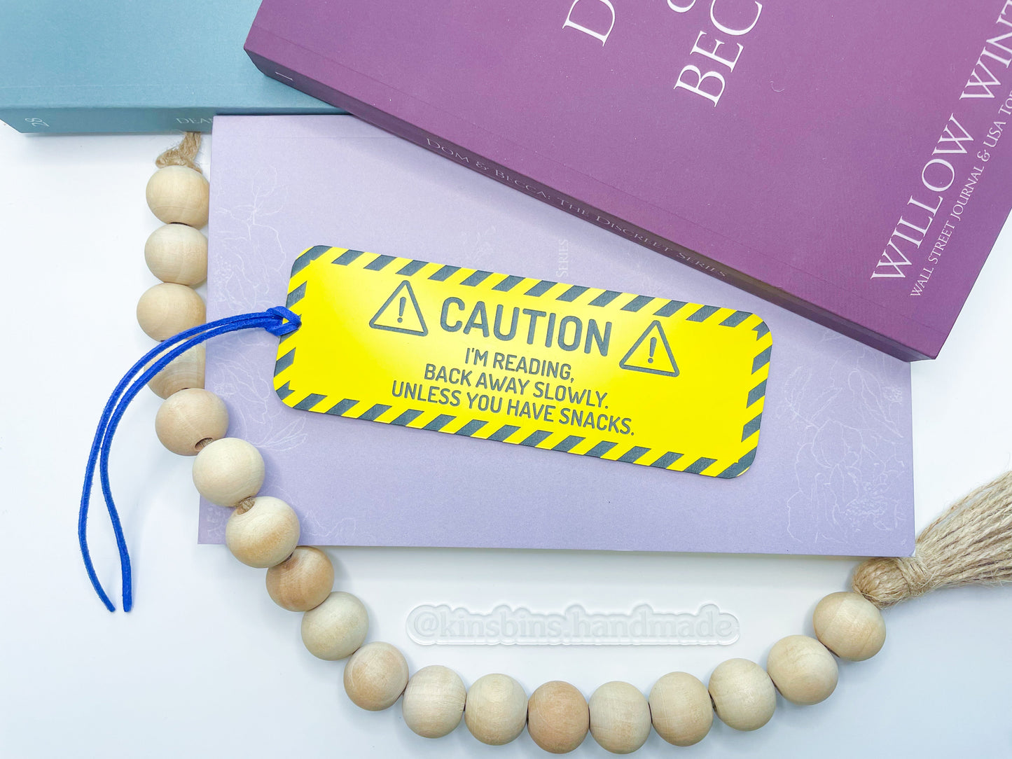 Caution I’m Reading - Yellow/Black Bookmark