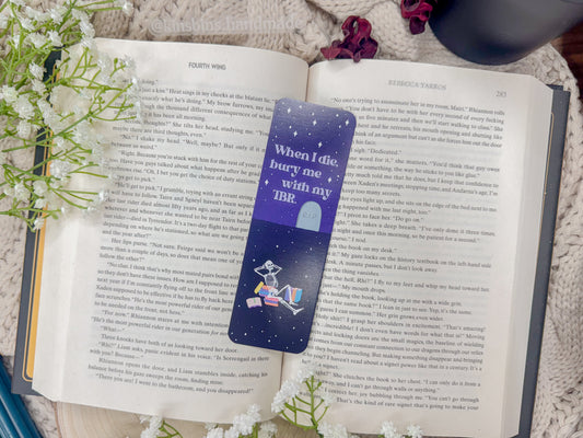 Bury Me With My TBR - Paper Bookmark