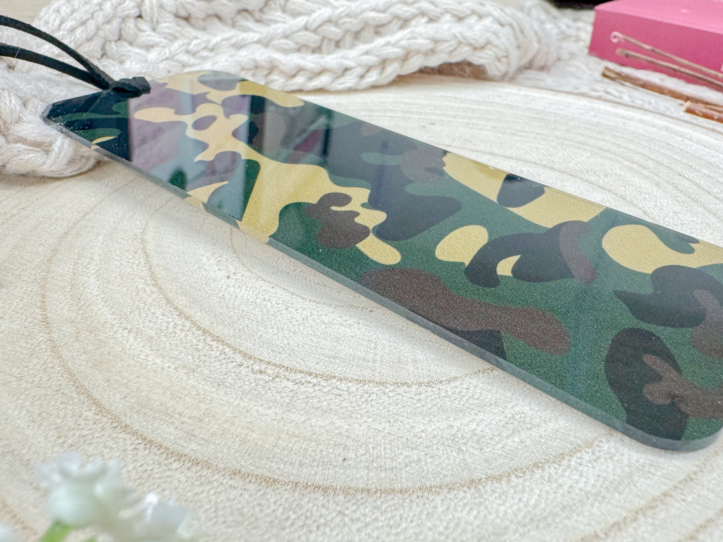 Camouflage Acrylic Bookmark