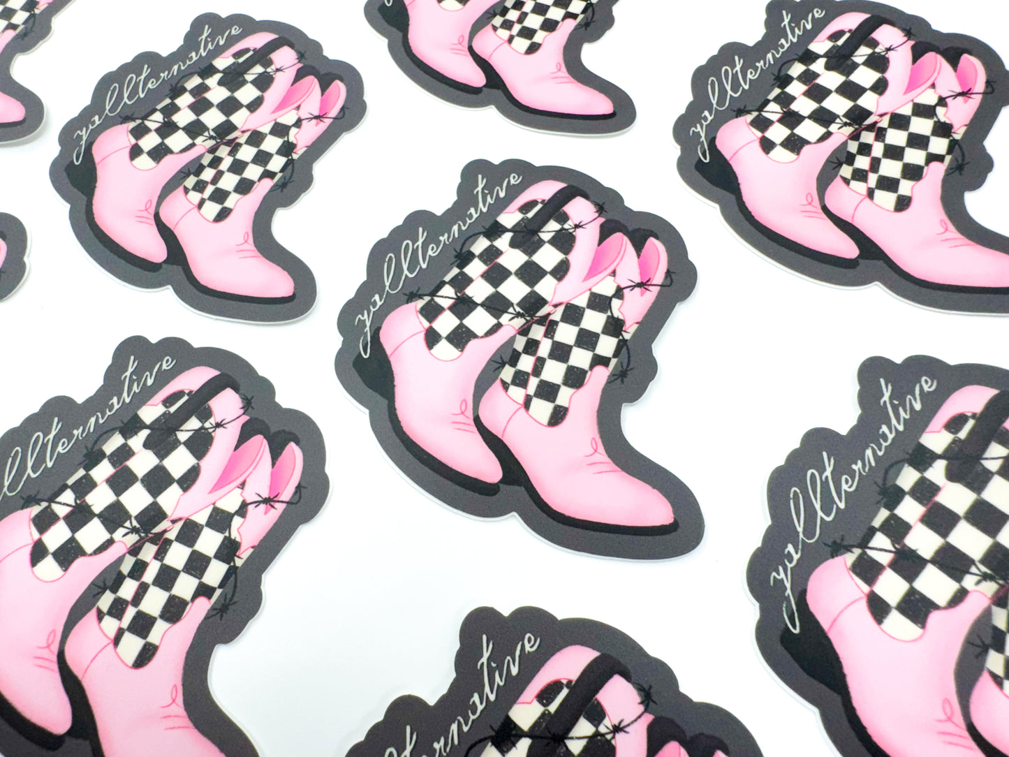 Yallternative Boots Sticker